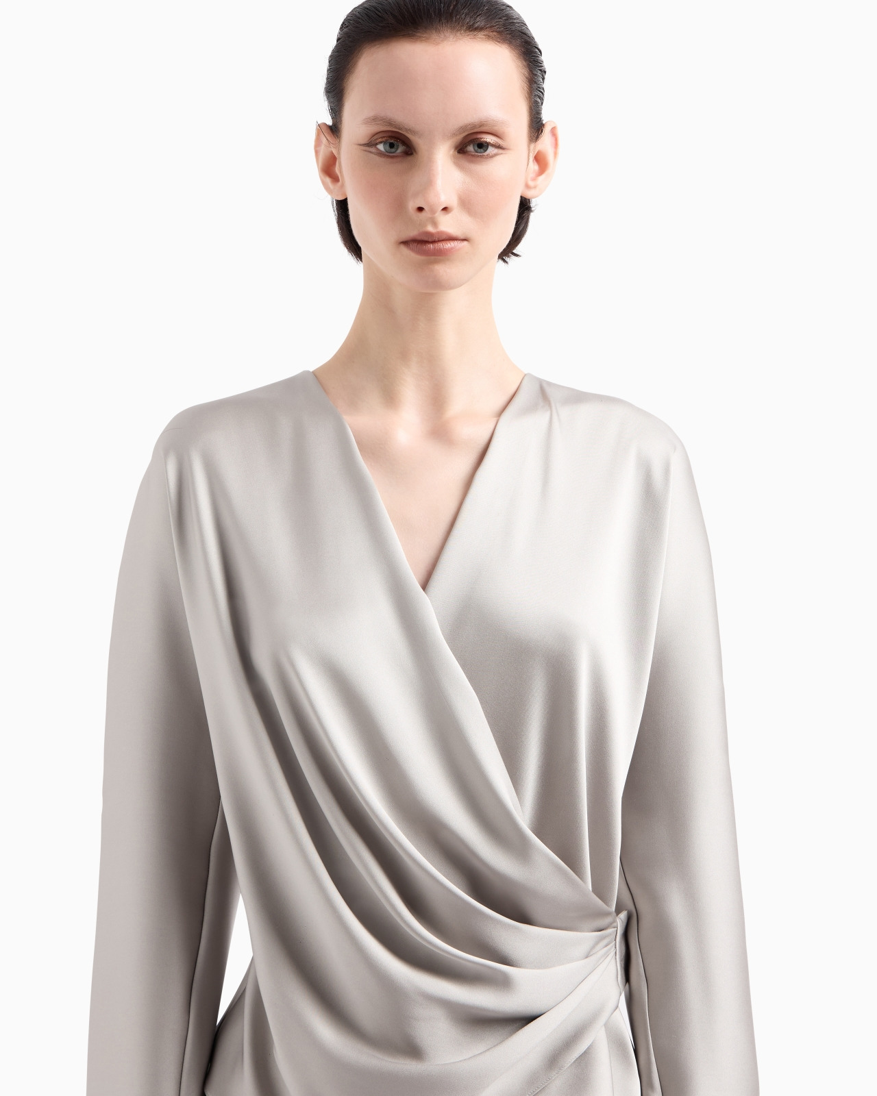 SHIRT IN DOUBLE-SIDED SILK SATIN - 5