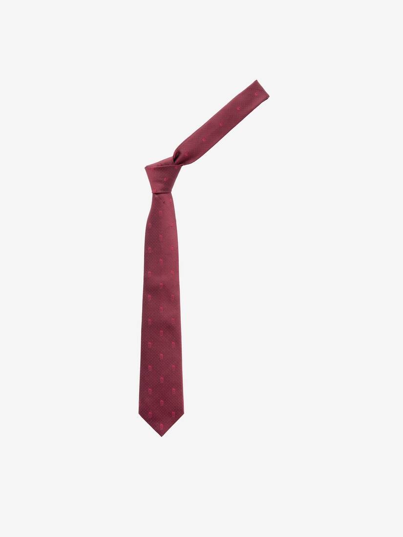 Skull Polka Dot Tie - 1