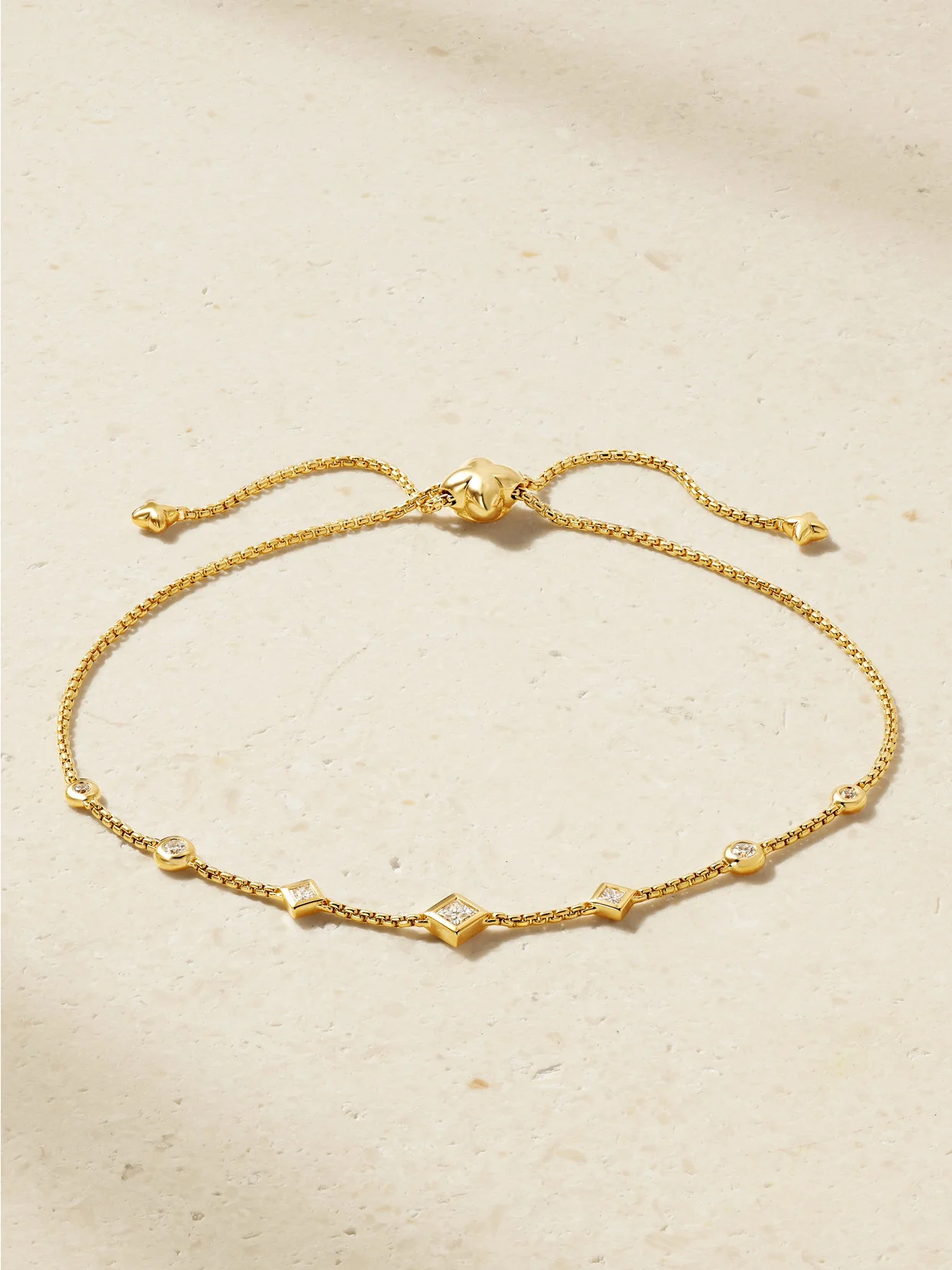 Petite Modern Renaissance 18-karat Yellow Gold Diamond Bracelet - 1