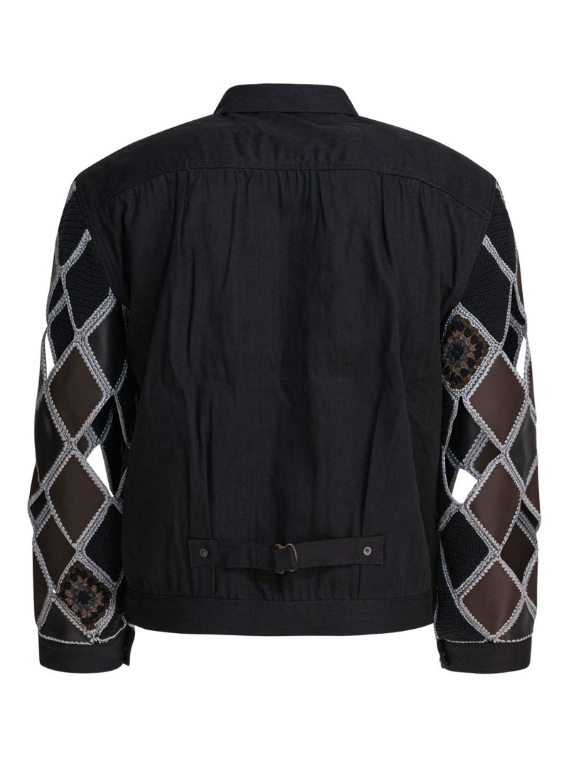 Kapital patch-pocket cotton jacket outlook