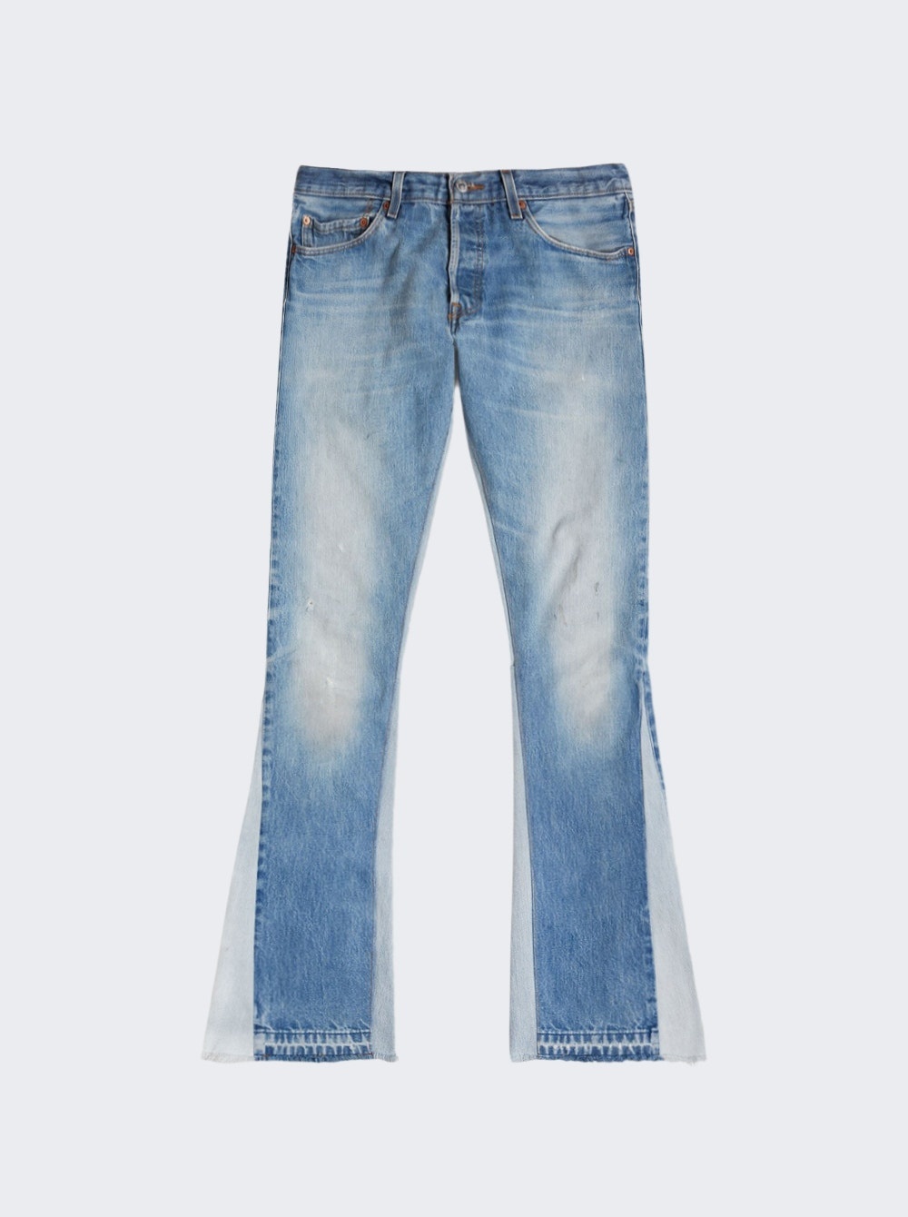La Flare Jeans Washed Denim - 1