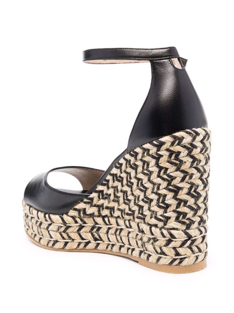 woven wedge sandals - 4