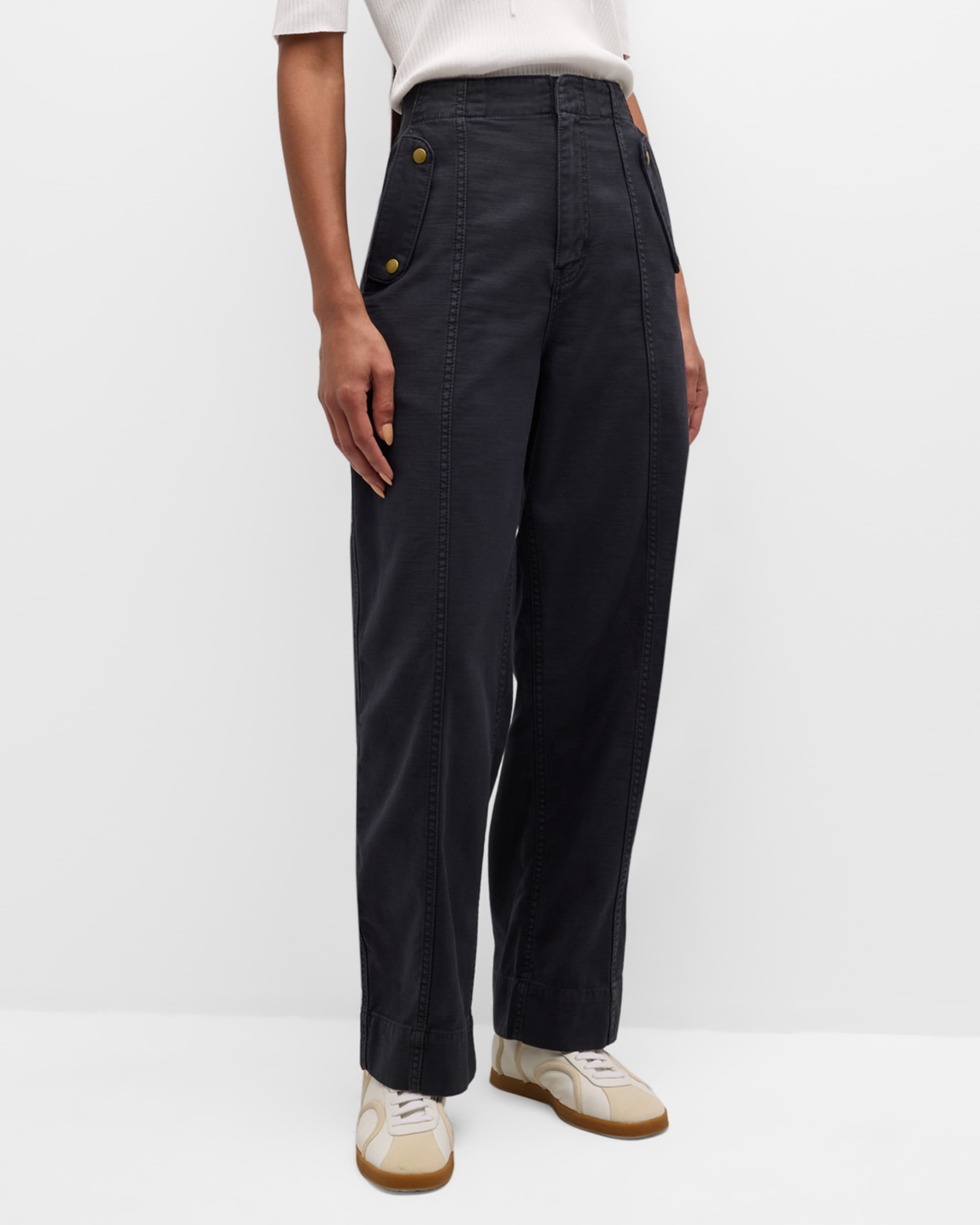 Barrel-Leg Utility Pants - 2