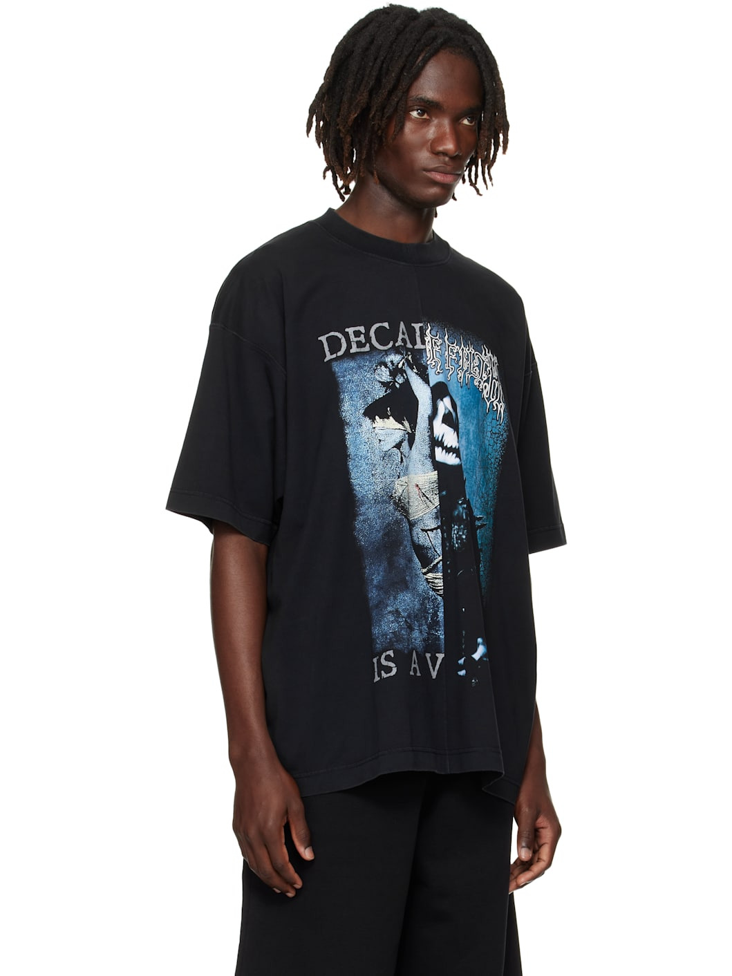 Black Cradle of Filth Cut-Up Oversized T-Shirt - 2