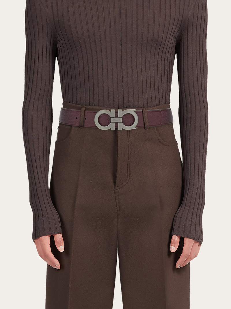 Reversible and adjustable Gancini belt 4