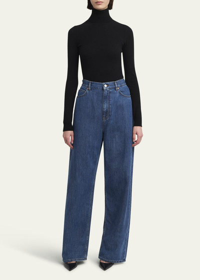 Valentino Wide-Leg Denim Jeans outlook