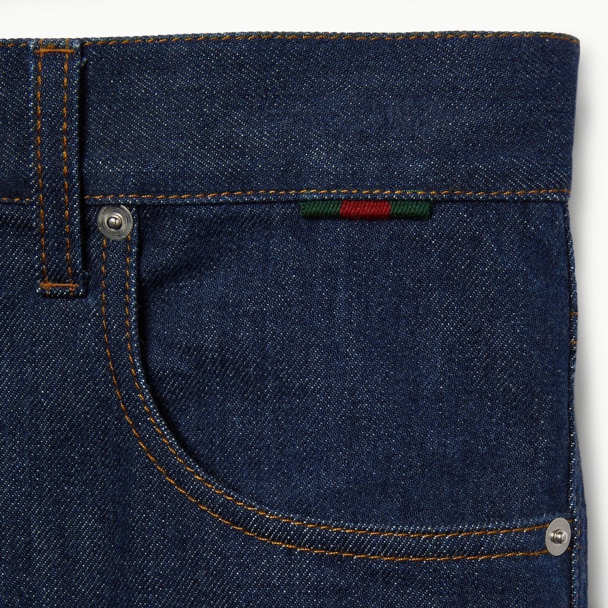 Slim fit cotton denim pant - 6