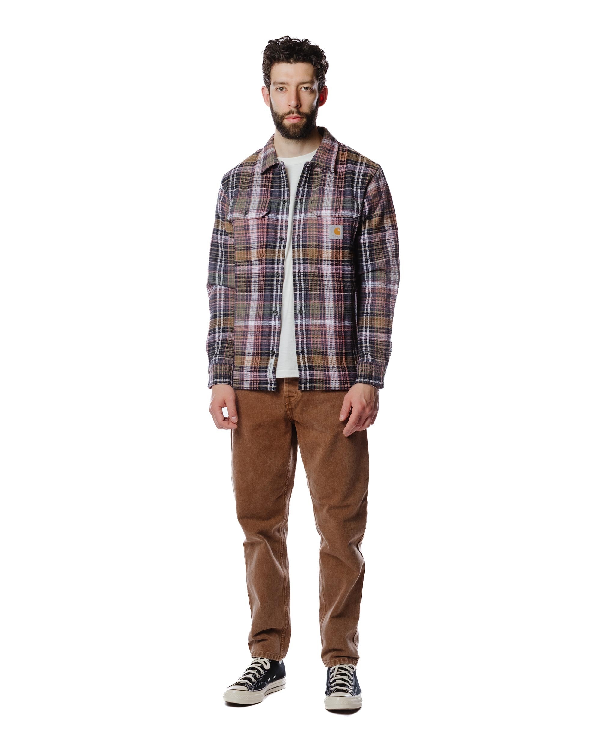 Carhartt W.I.P. Newel Pant Tamarind Worn Washed - 2