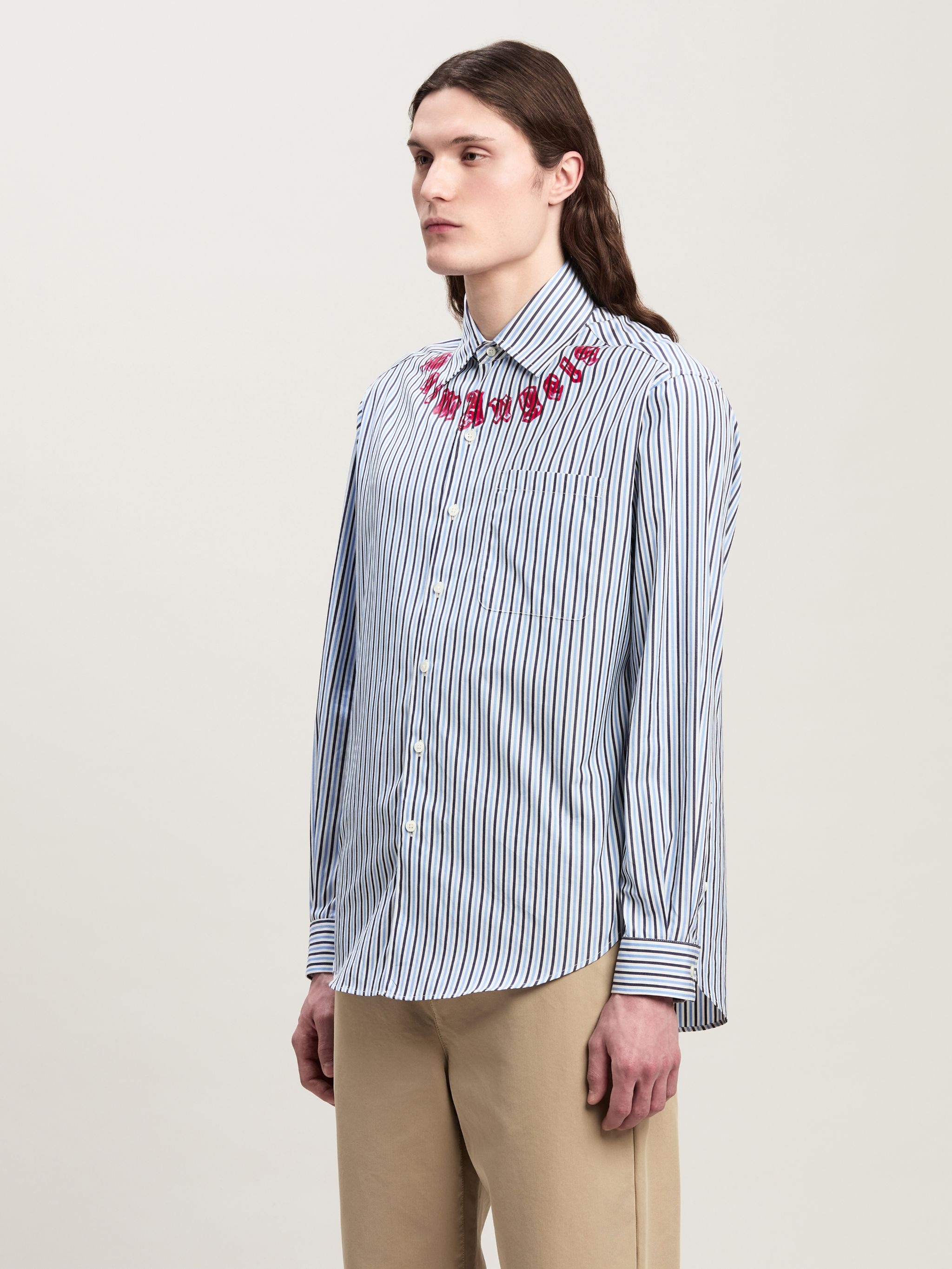 Neck logo Classic Shirt - 4