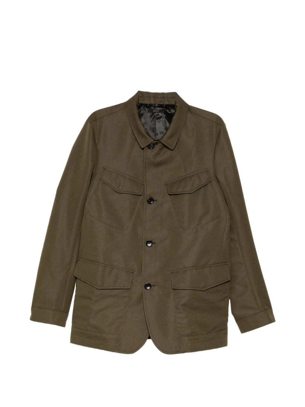 single-breasted military jacket - 1