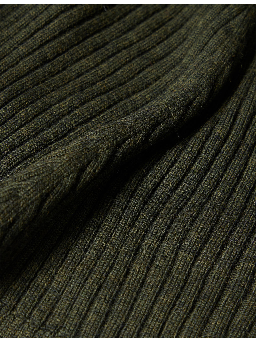 Ribbed High-Neck Wool Top - 6