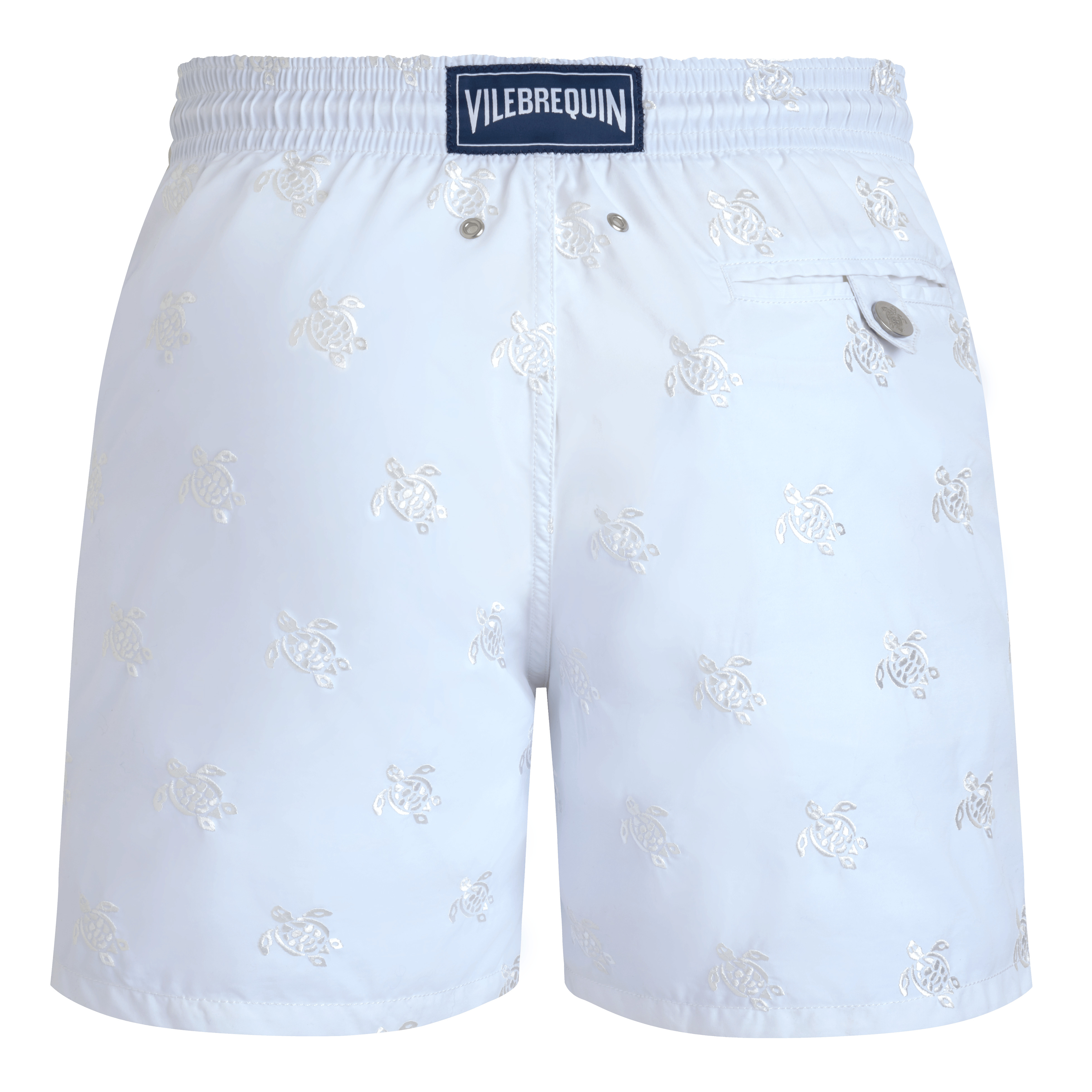 Men Swim Trunks Embroidered Micro Ronde des Tortues Diagonale - Limited Edition - 2