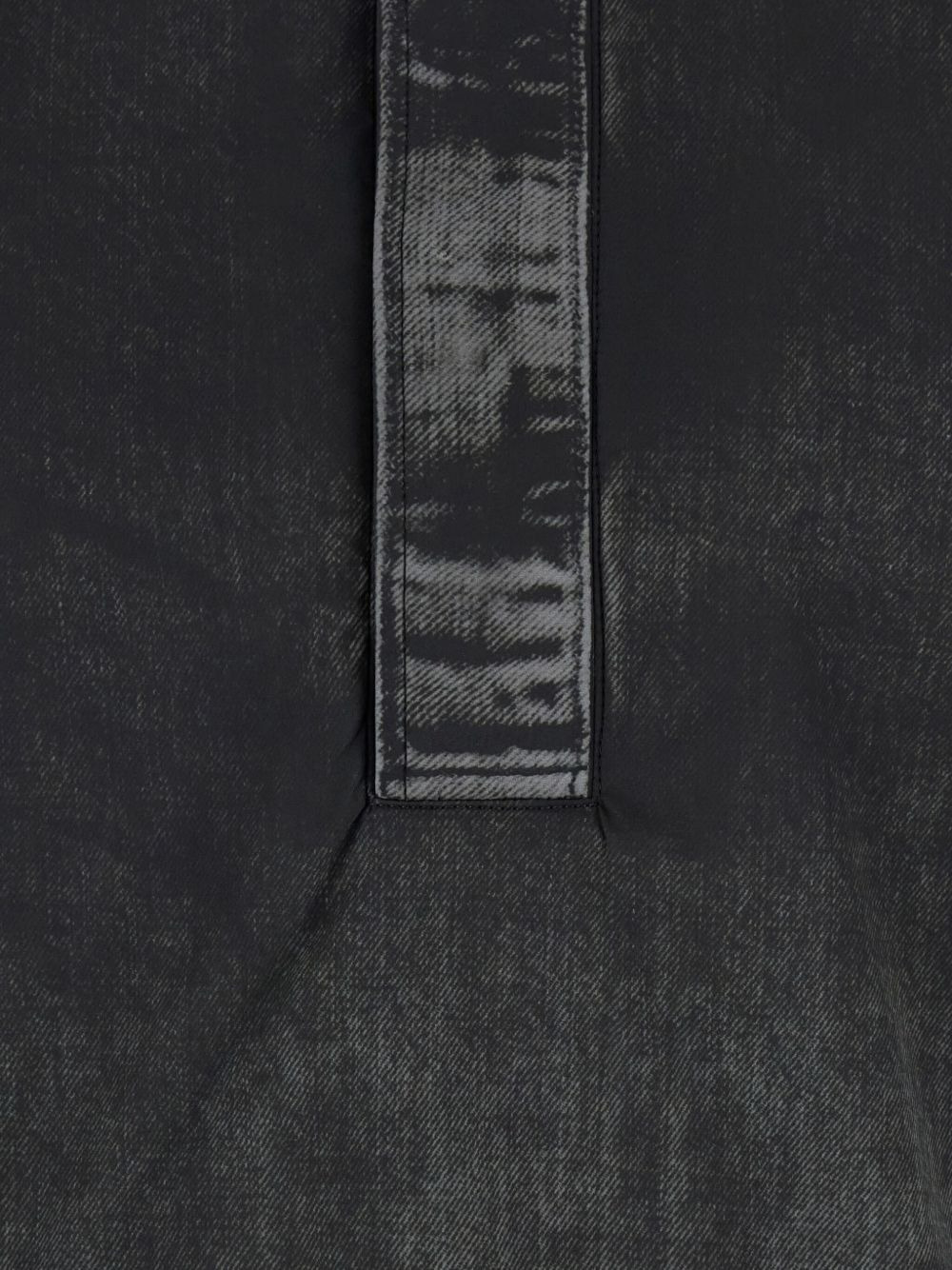 high-neck denim shirt - 3