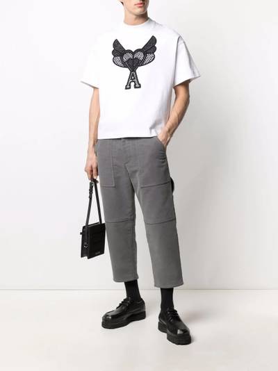 AMI Paris cropped straight-leg trousers outlook