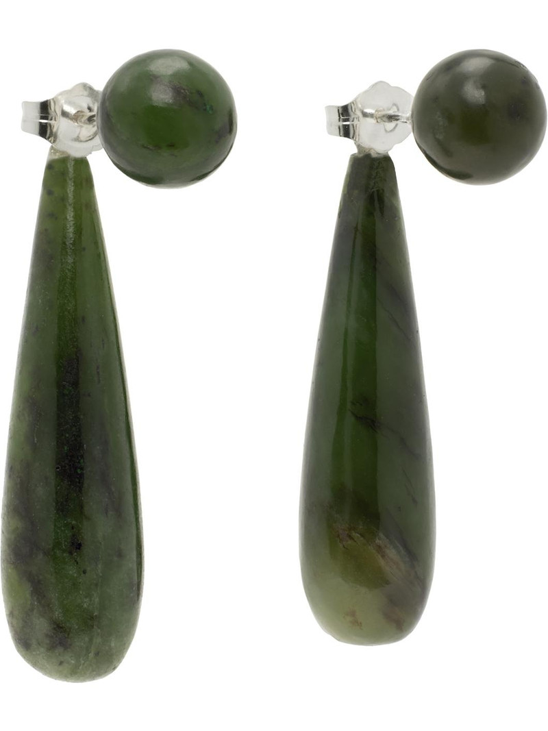 Sophie Buhai Green Small Angelika Earrings outlook