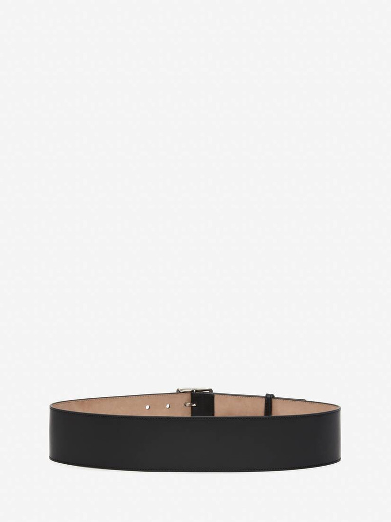 Alexander McQueen Men's Military Belt in Black outlook