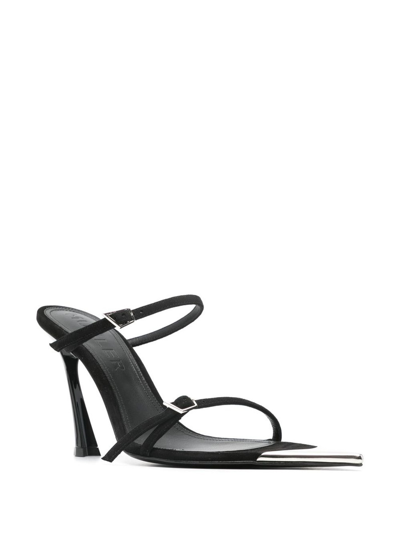 MUGLER 95mm suede sandals outlook