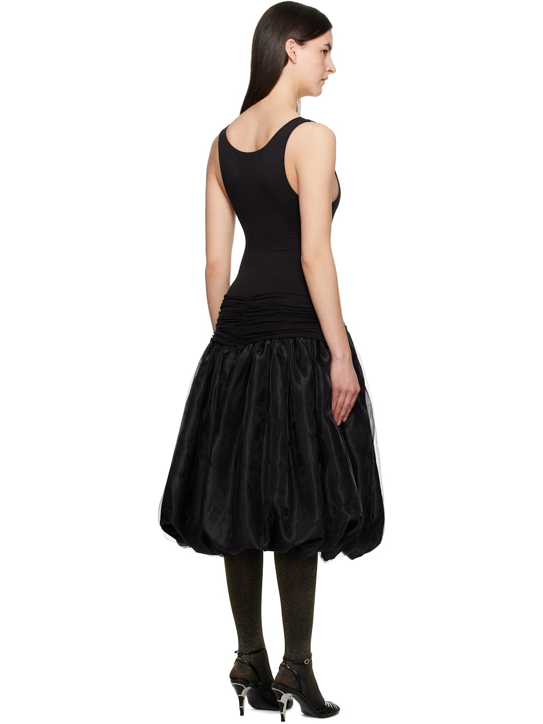 Black Paige Midi Dress - 3