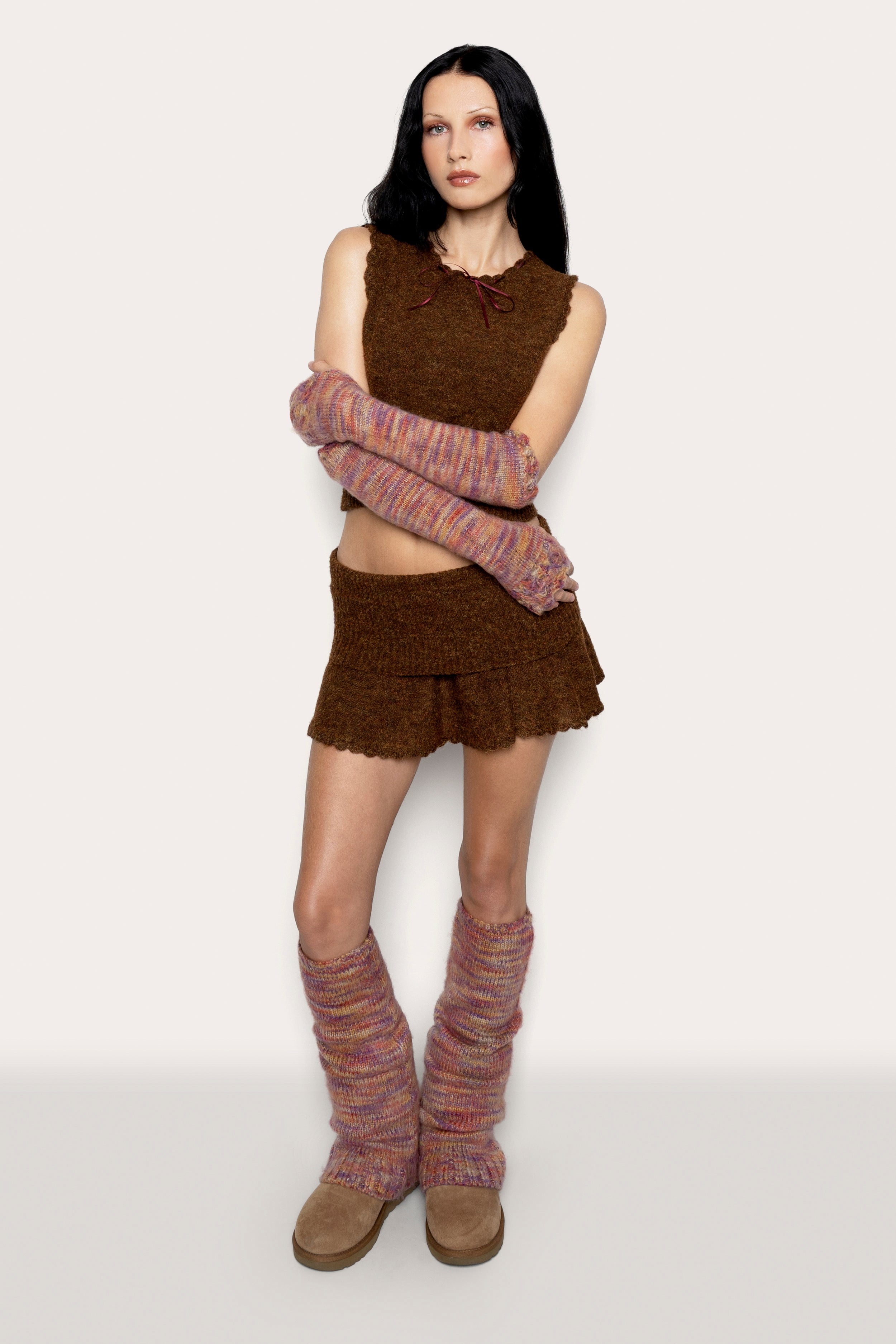 RIB TRIM RELAXED LEG WARMER - 4