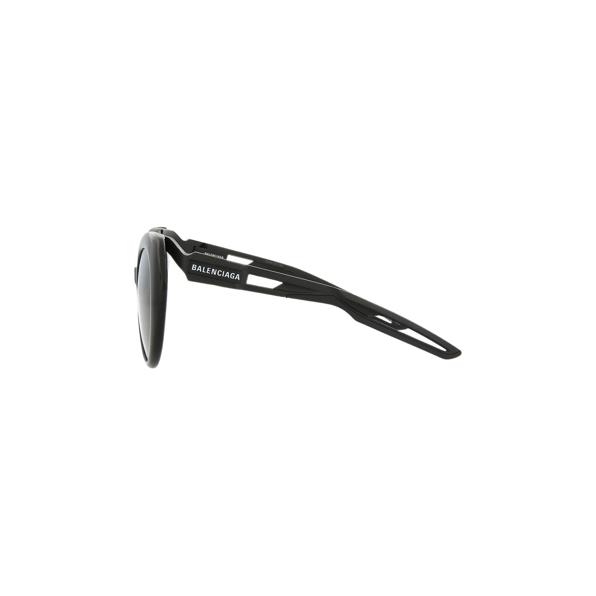 Balenciaga Round Sunglasses 'Black/Grey' - 2