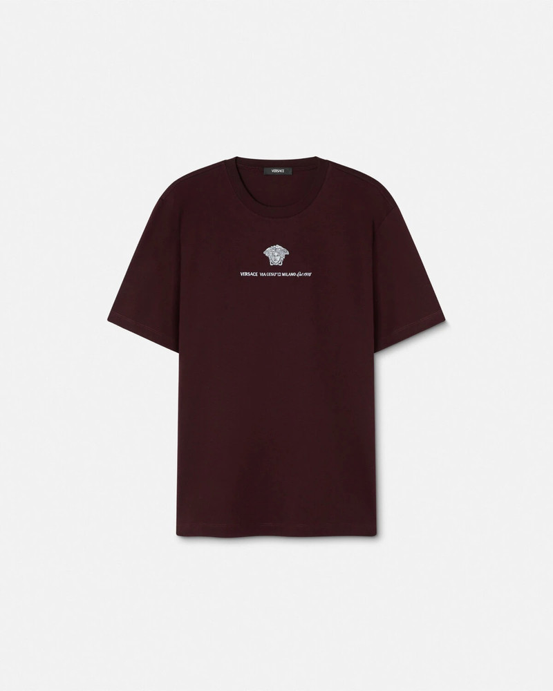 Embroidered Medusa Milano T-Shirt - 1