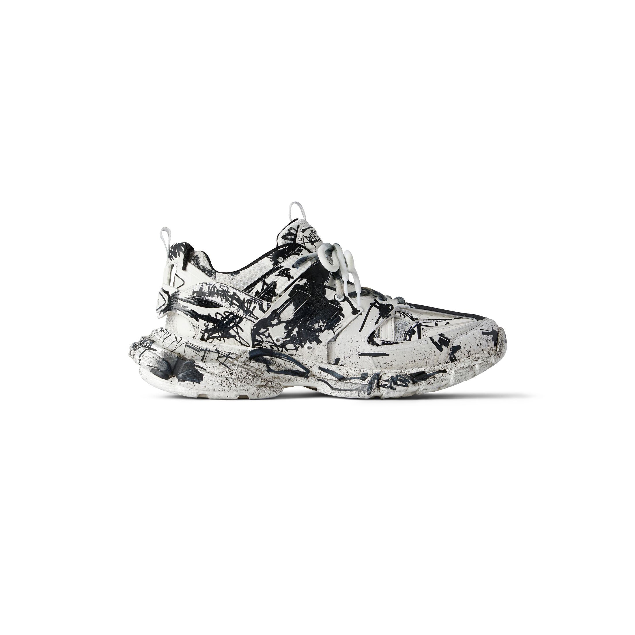 Balenciaga Track Graffiti 'White Black' 542023W3RRA9010 - 2
