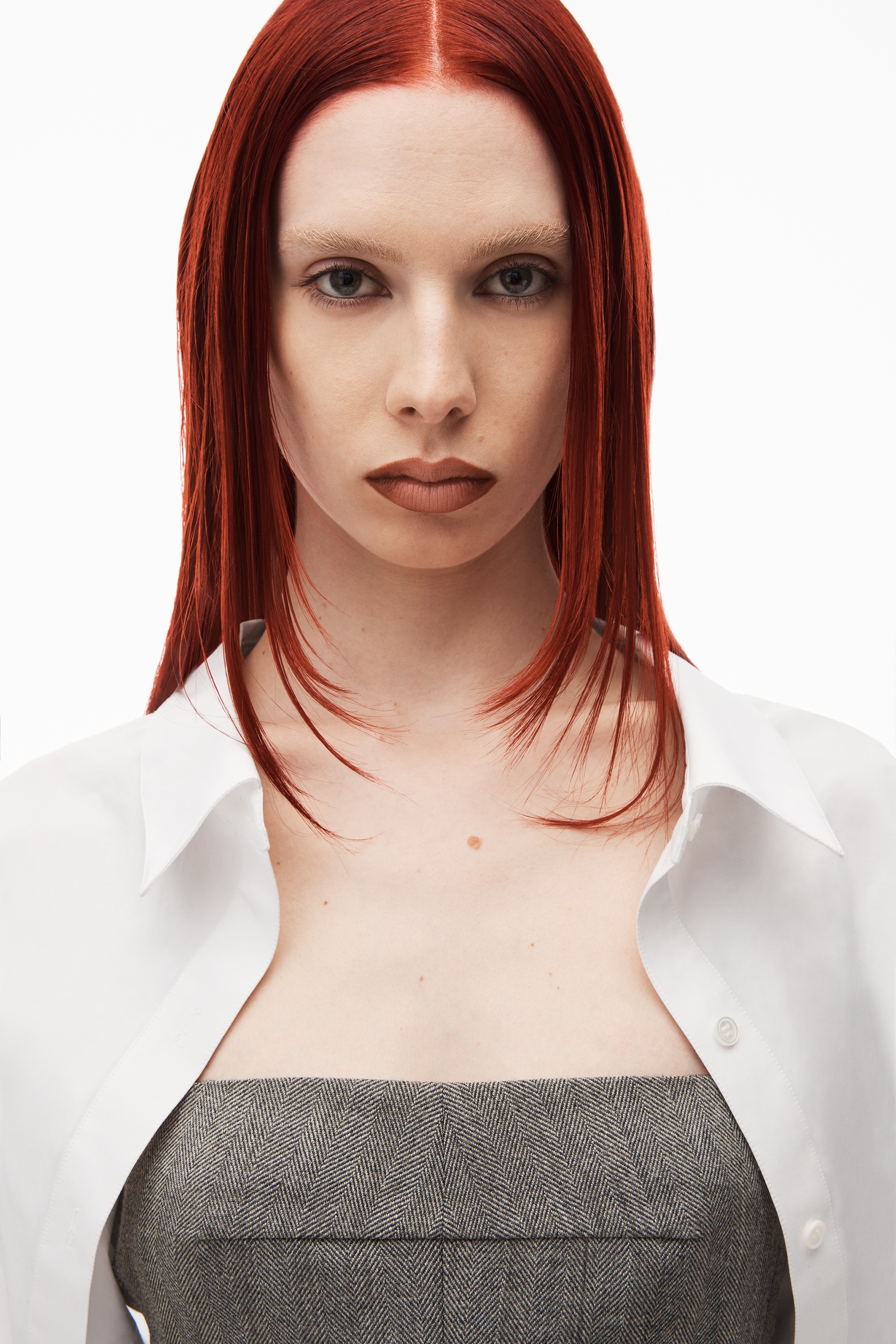 mini dress in herringbone tailoring - 4