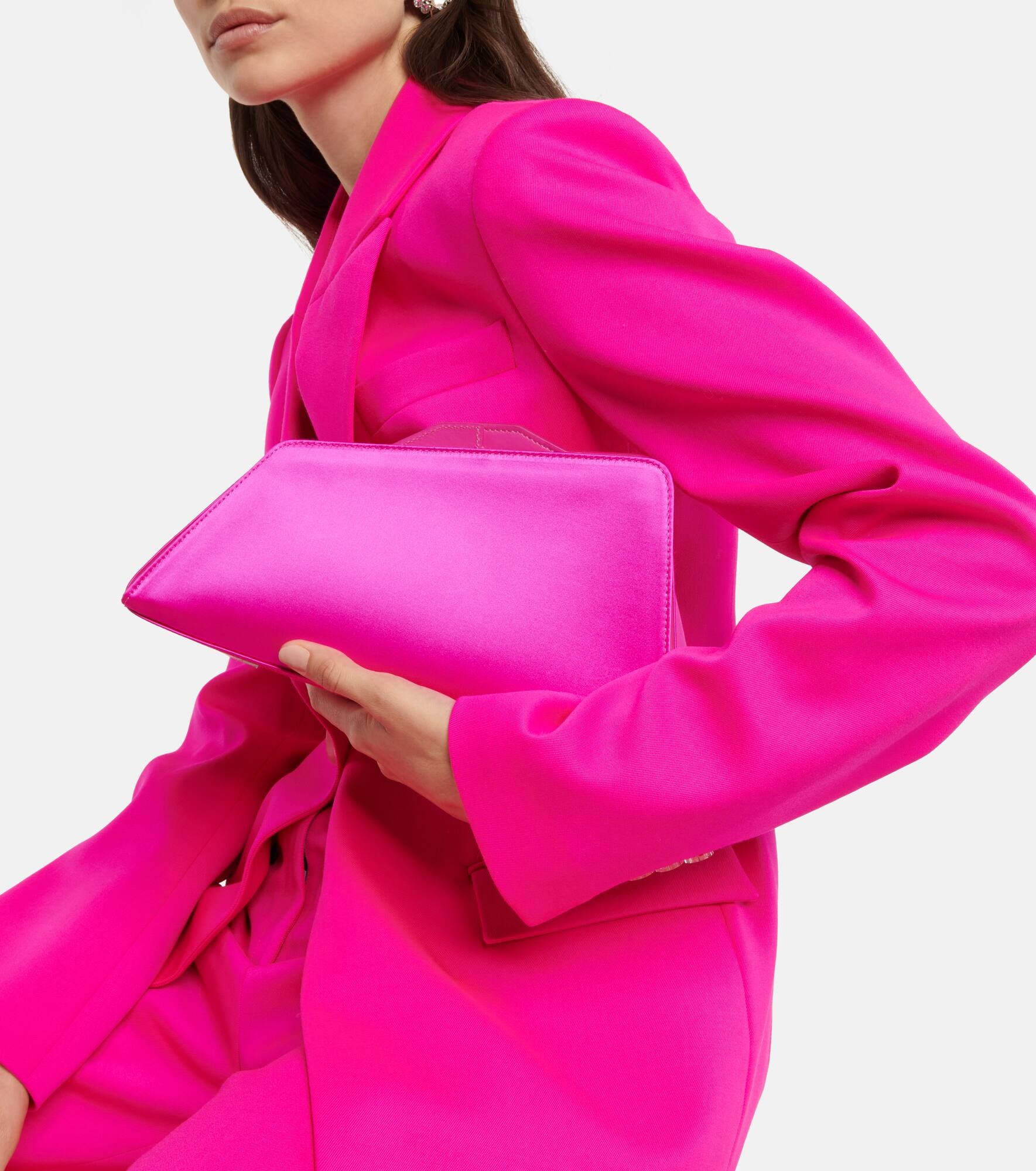 8.30 PM silk-blend clutch - 2