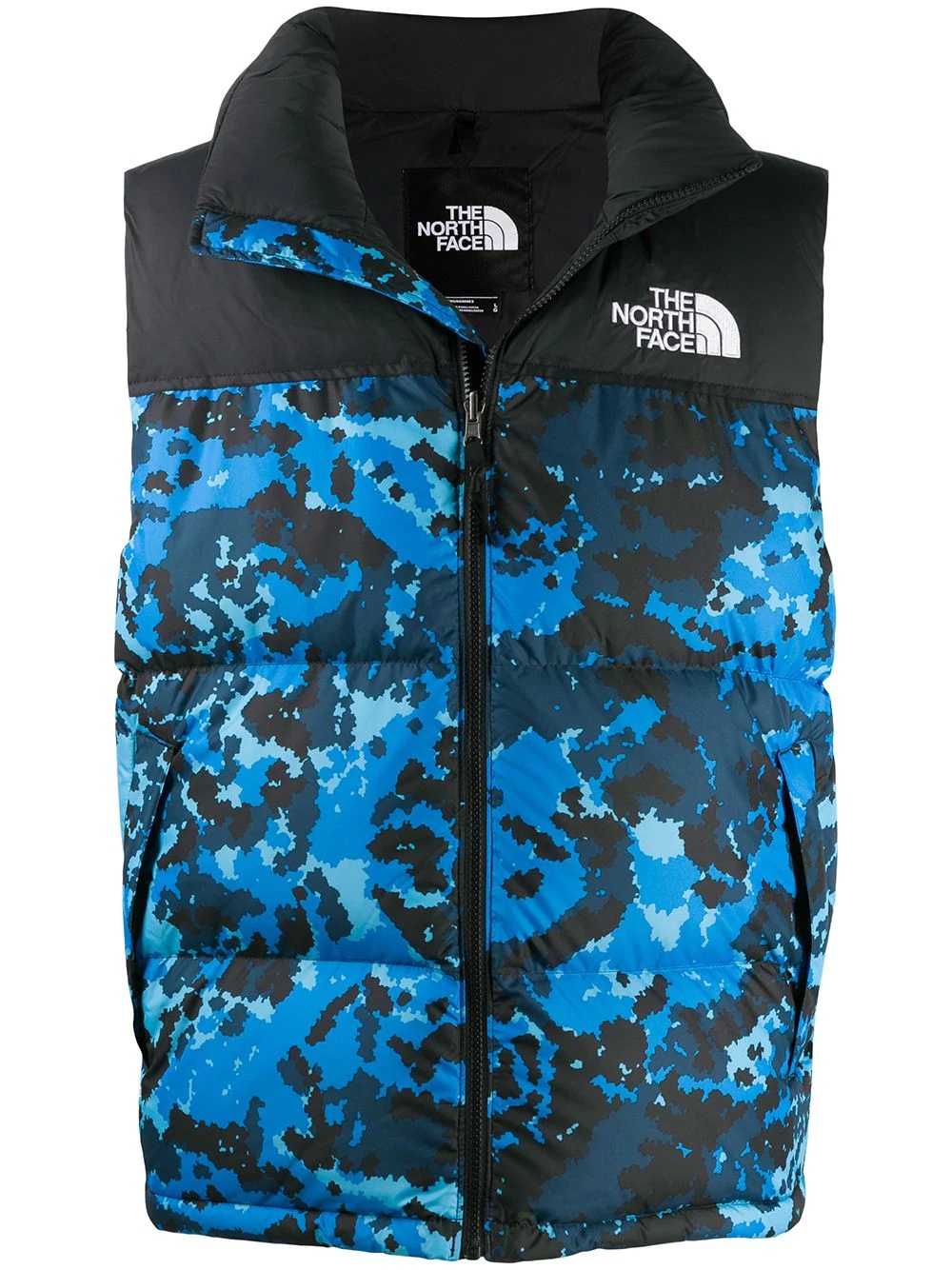 camouflage-print puffer gilet - 1