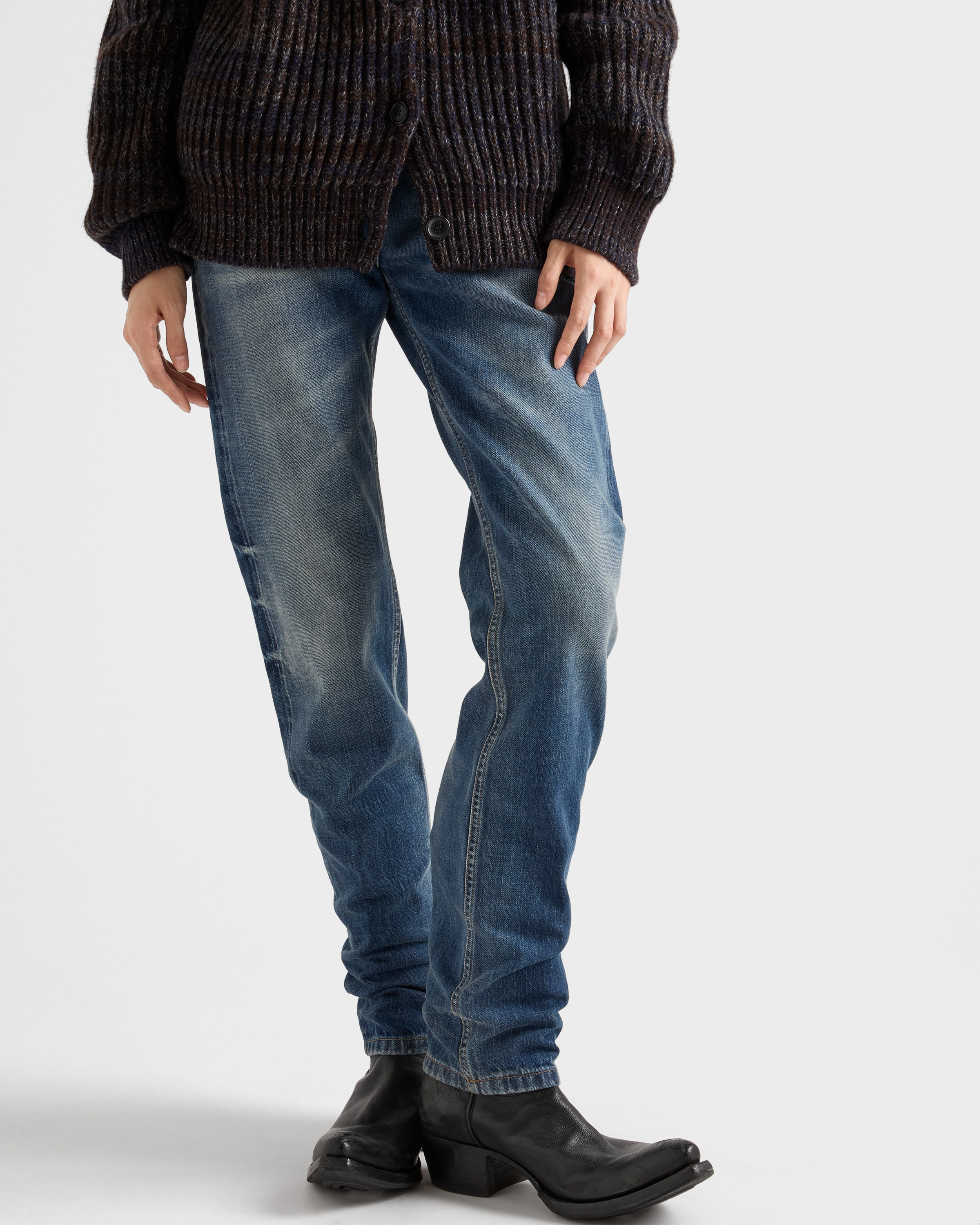 Tapered selvedge denim jeans - 3