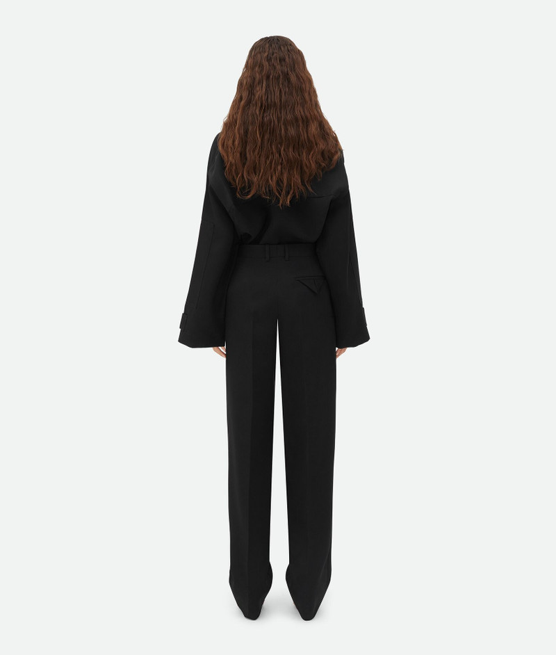 Pleated Wool Twill Trousers 3