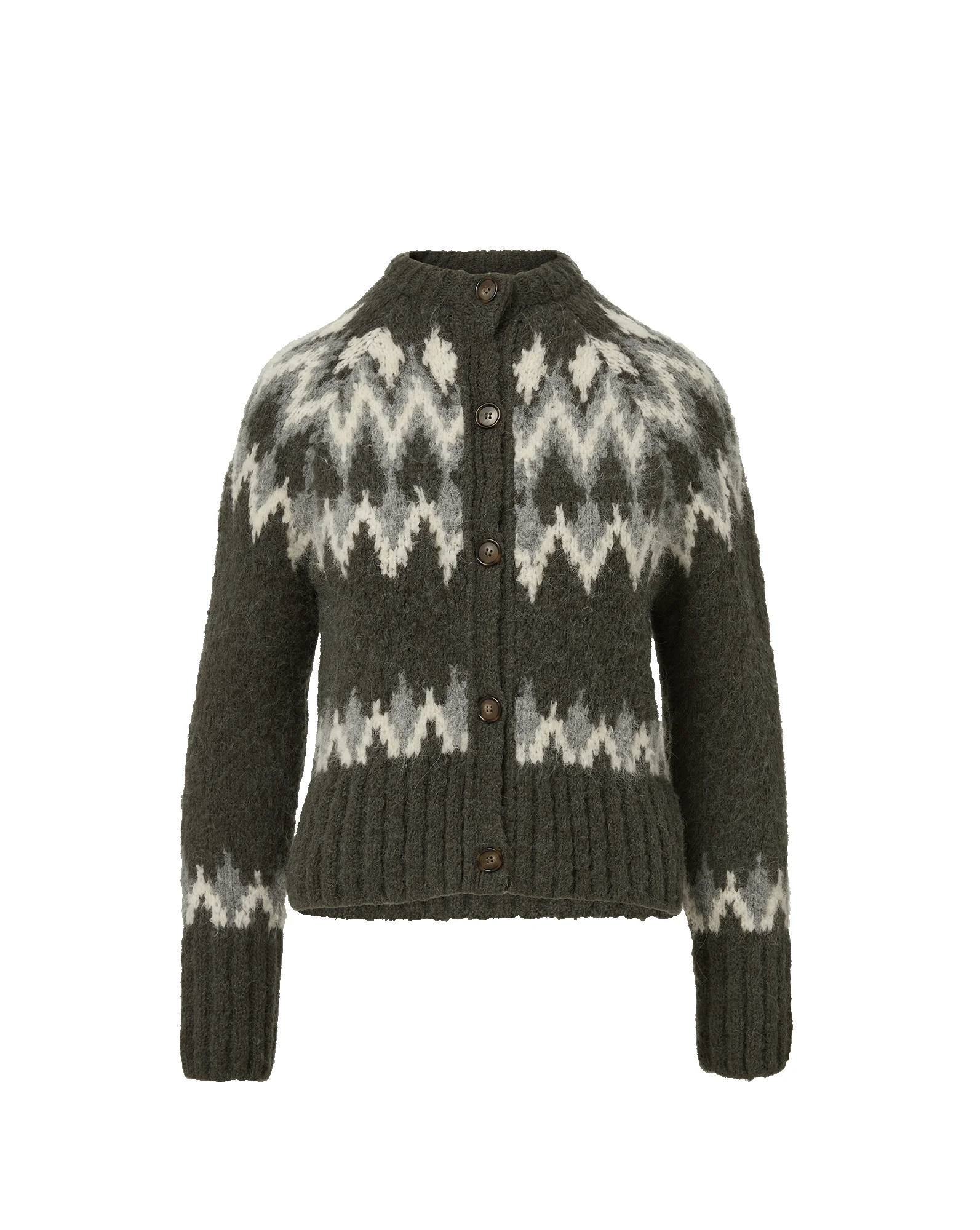 CHRISTINA FAIR ISLE CARDIGAN - 1
