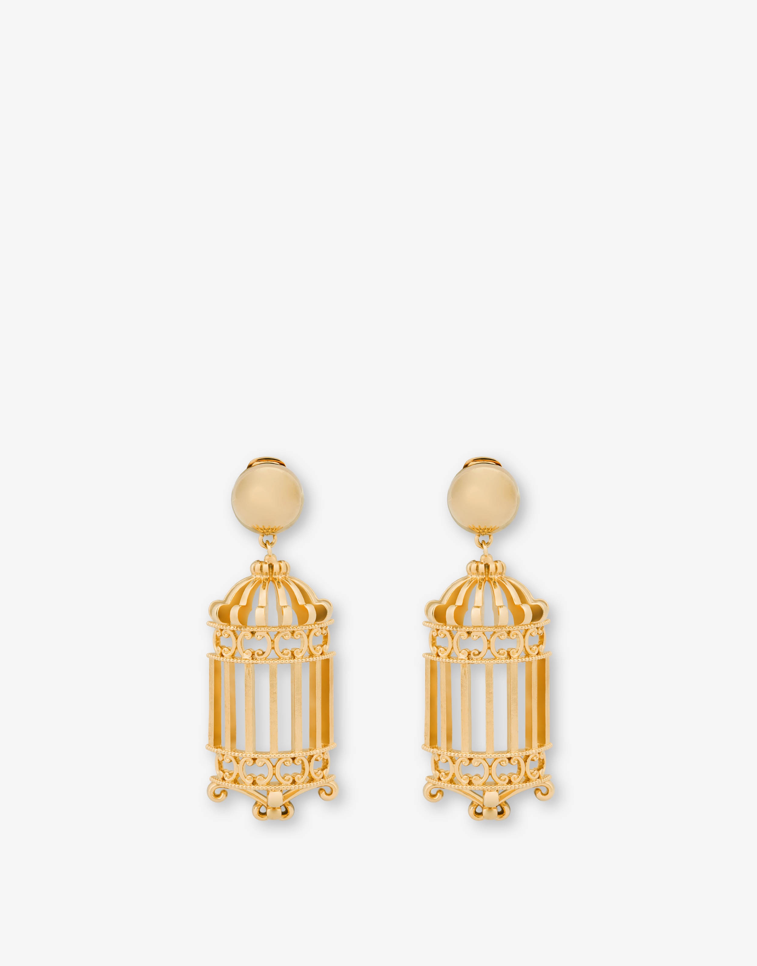 BAROQUE CAGE DROP EARRINGS 1