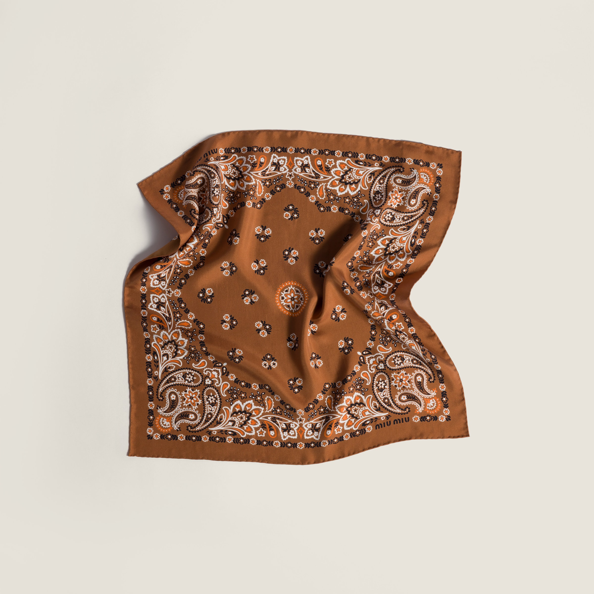 Printed silk scarf - 3