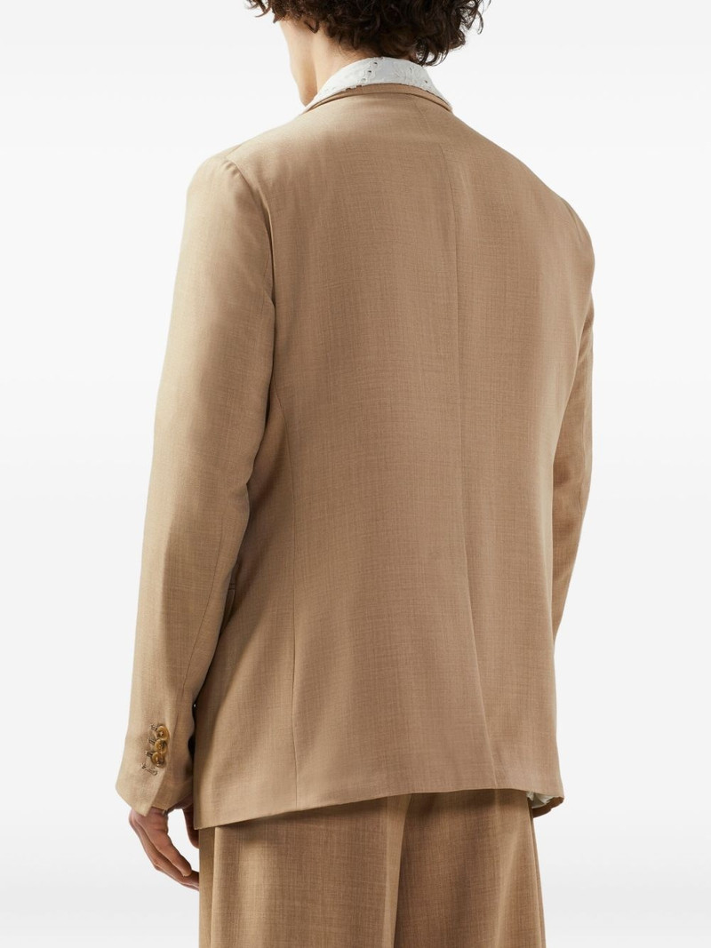 mélange-effect blazer 5