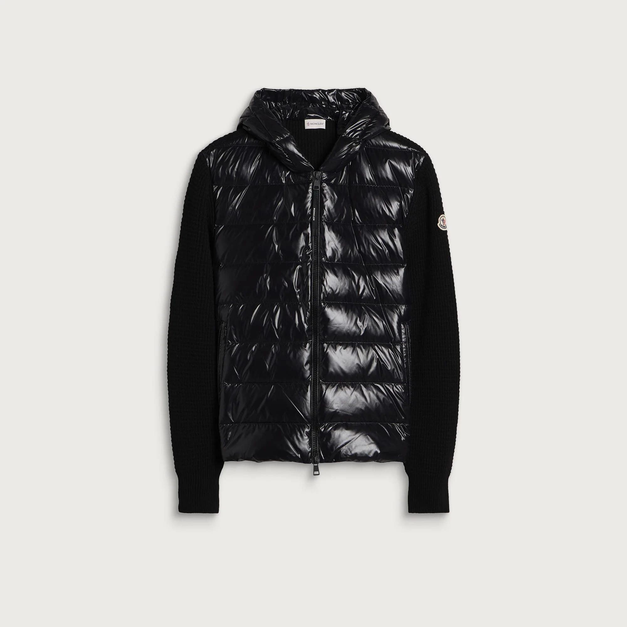 Moncler Hybrid Wool Cashmere Padded Jacket - 1