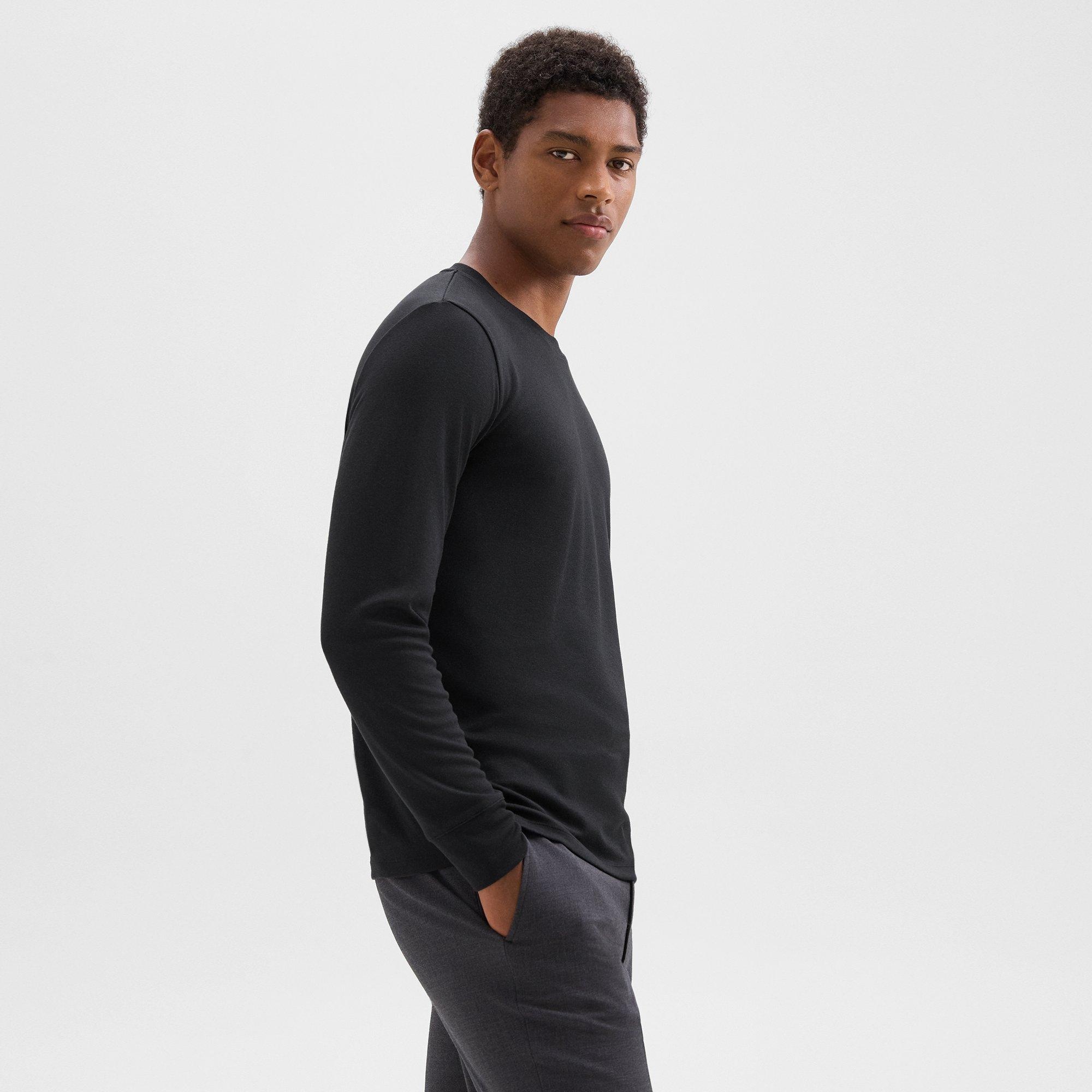 Essential Long-Sleeve Tee in Anemone Modal Jersey - 3
