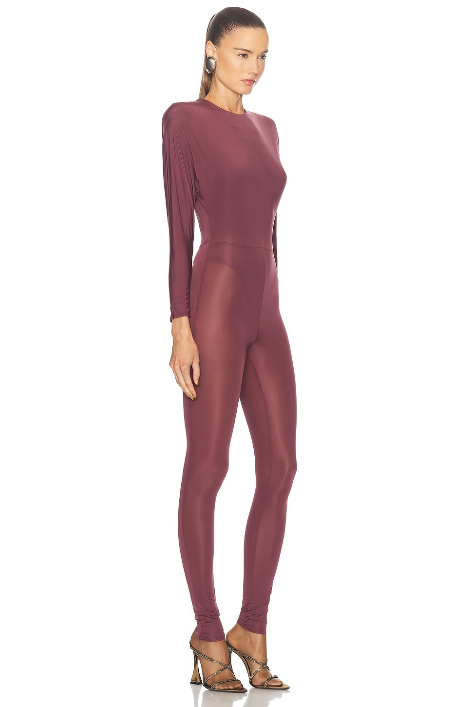Batwing Jersey Catsuit - 2