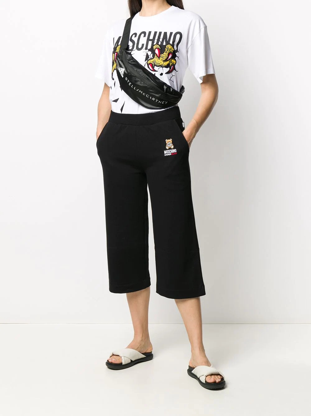 Teddy cropped track pants - 2