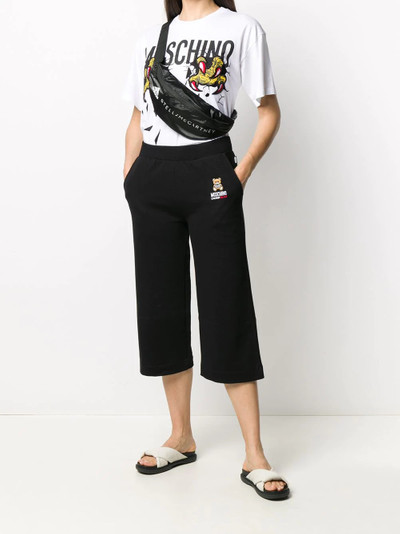 Moschino Teddy cropped track pants outlook