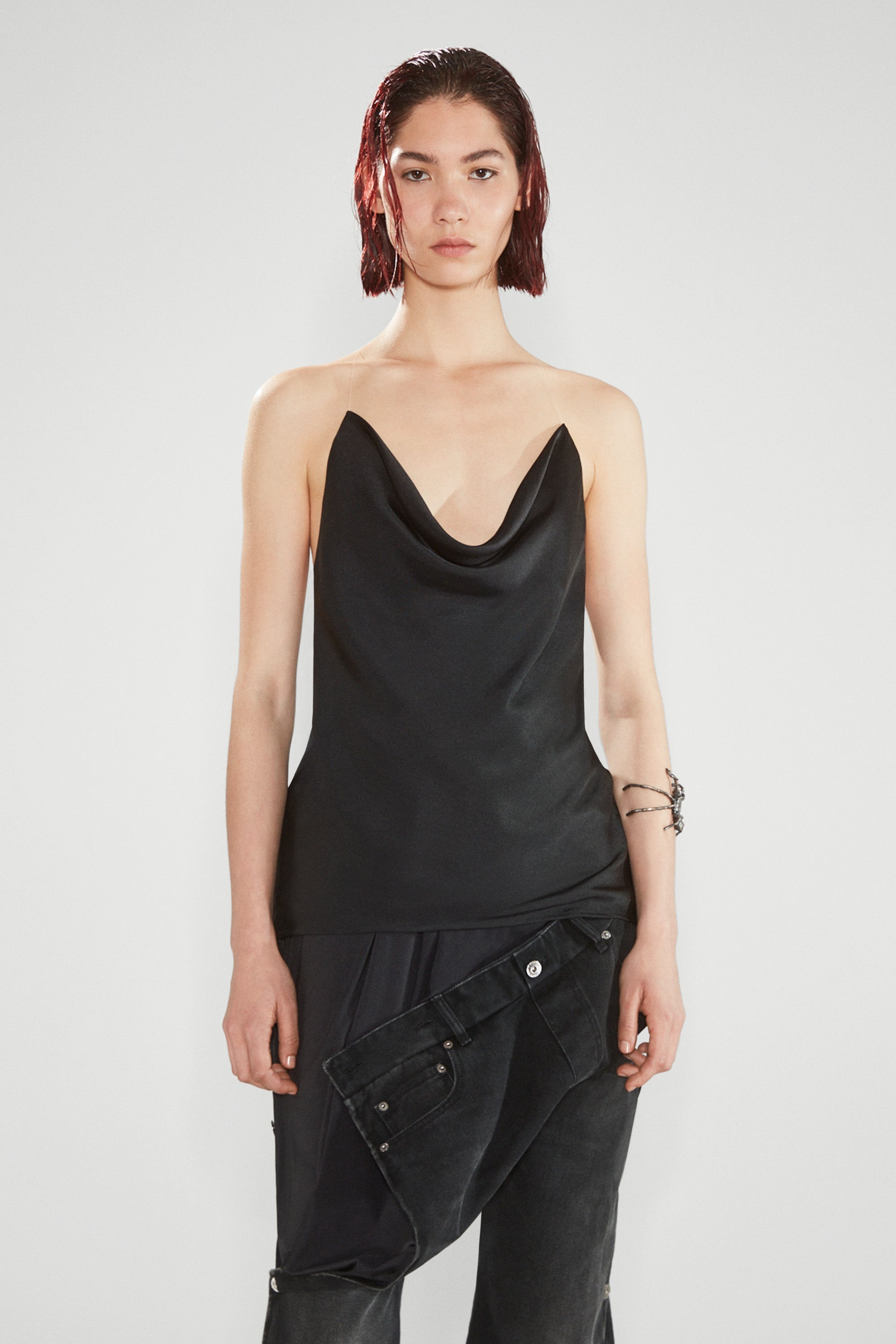 Evergreen Invisible Strap Slip Top - 2