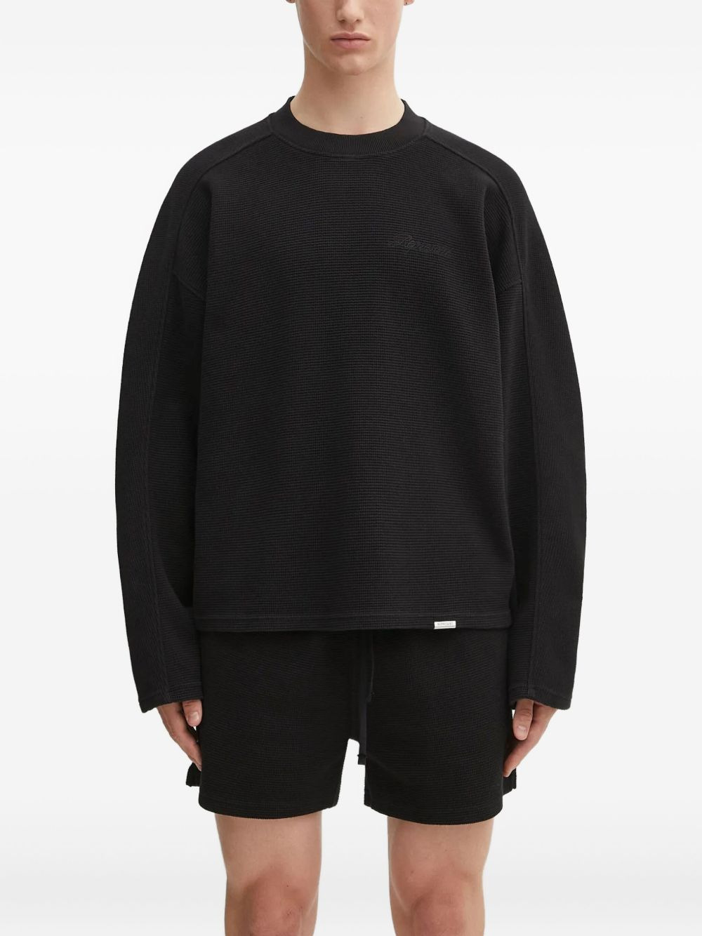 textured T-shirt - 1