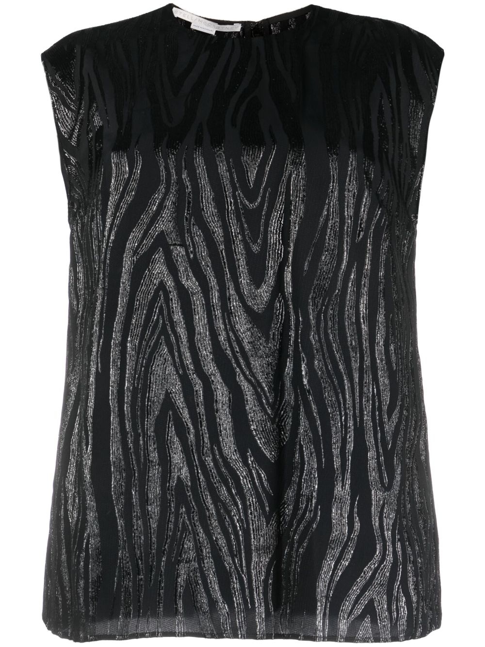 moire-effect tank top - 1