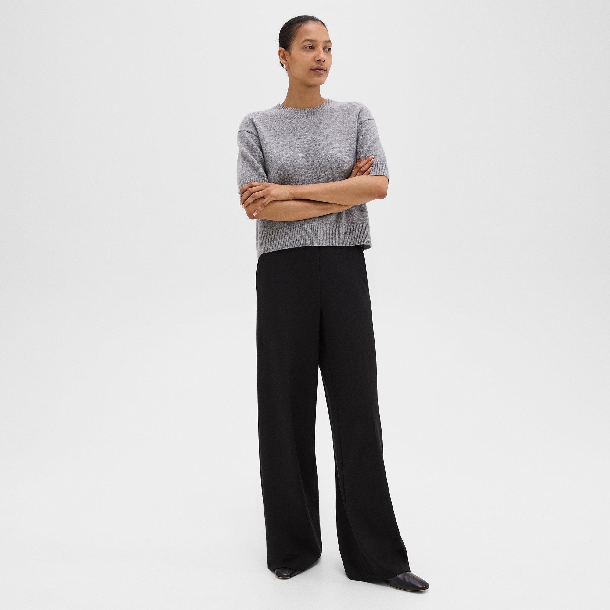 Wide-Leg Pant in Double-Knit Jersey - 2