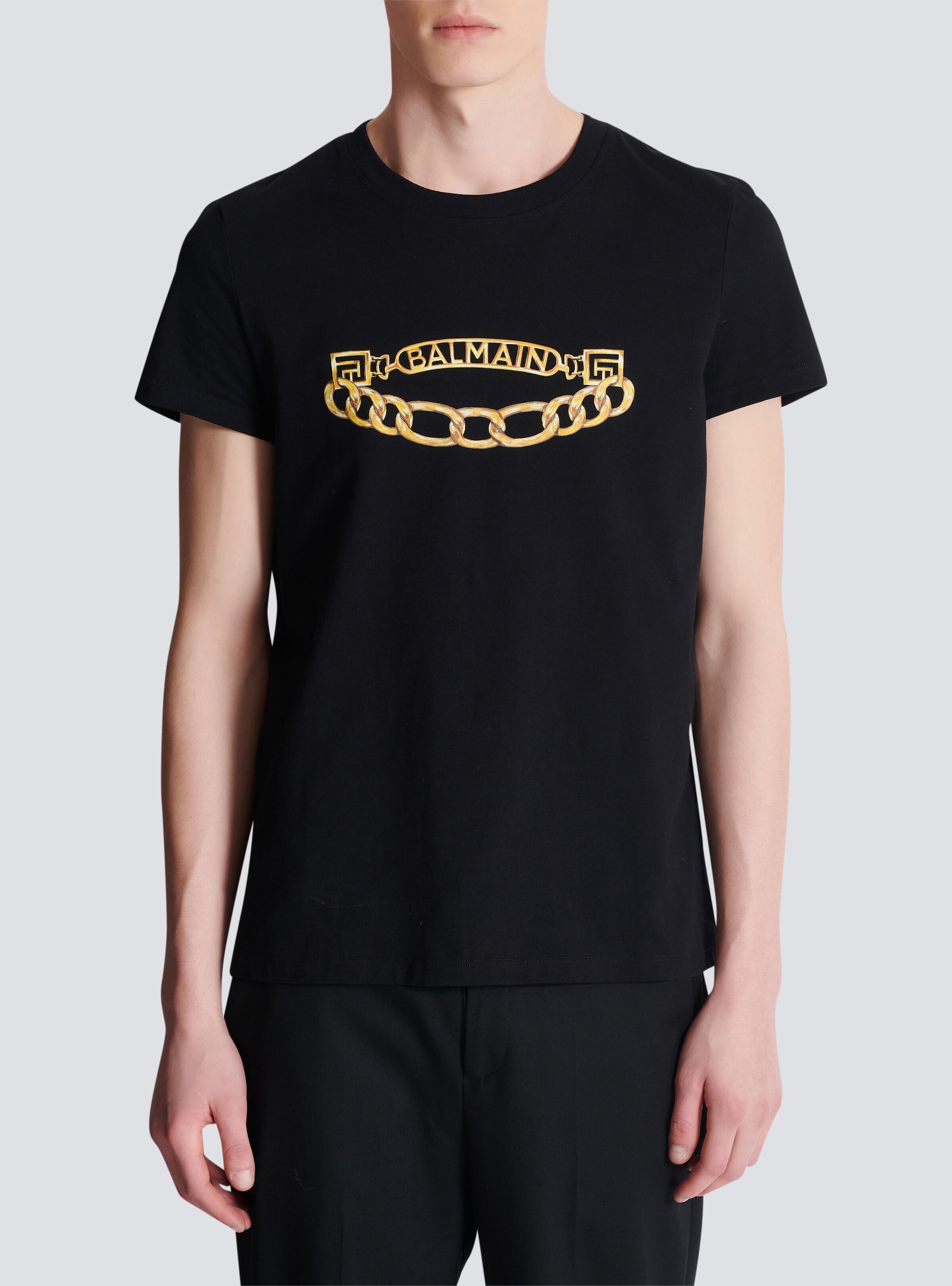 Balmain Chaînes Logo printed T-shirt - 5