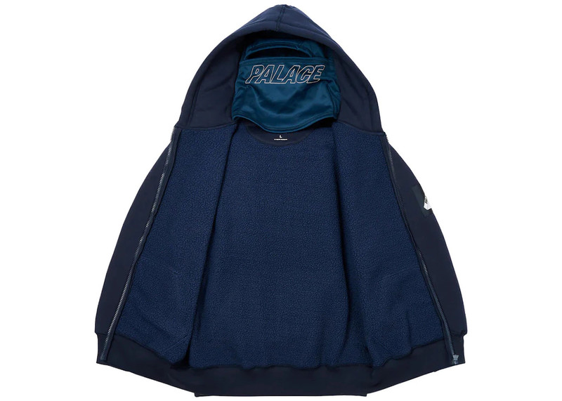 PALACE Palace Facemask Thermal Hood (FW23) Navy outlook