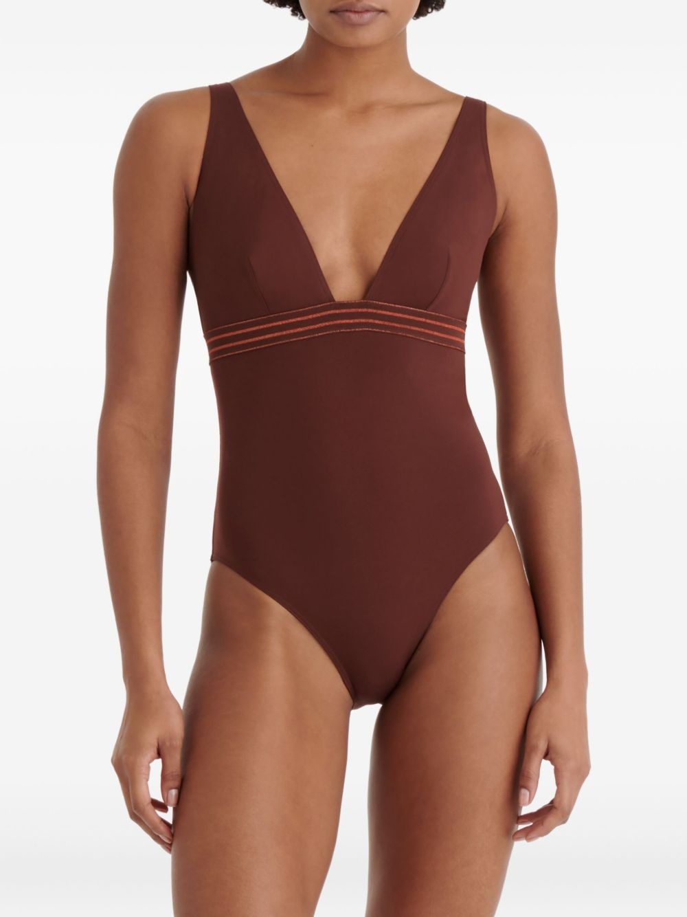 Sillage plunge-neck swimsuit - 3