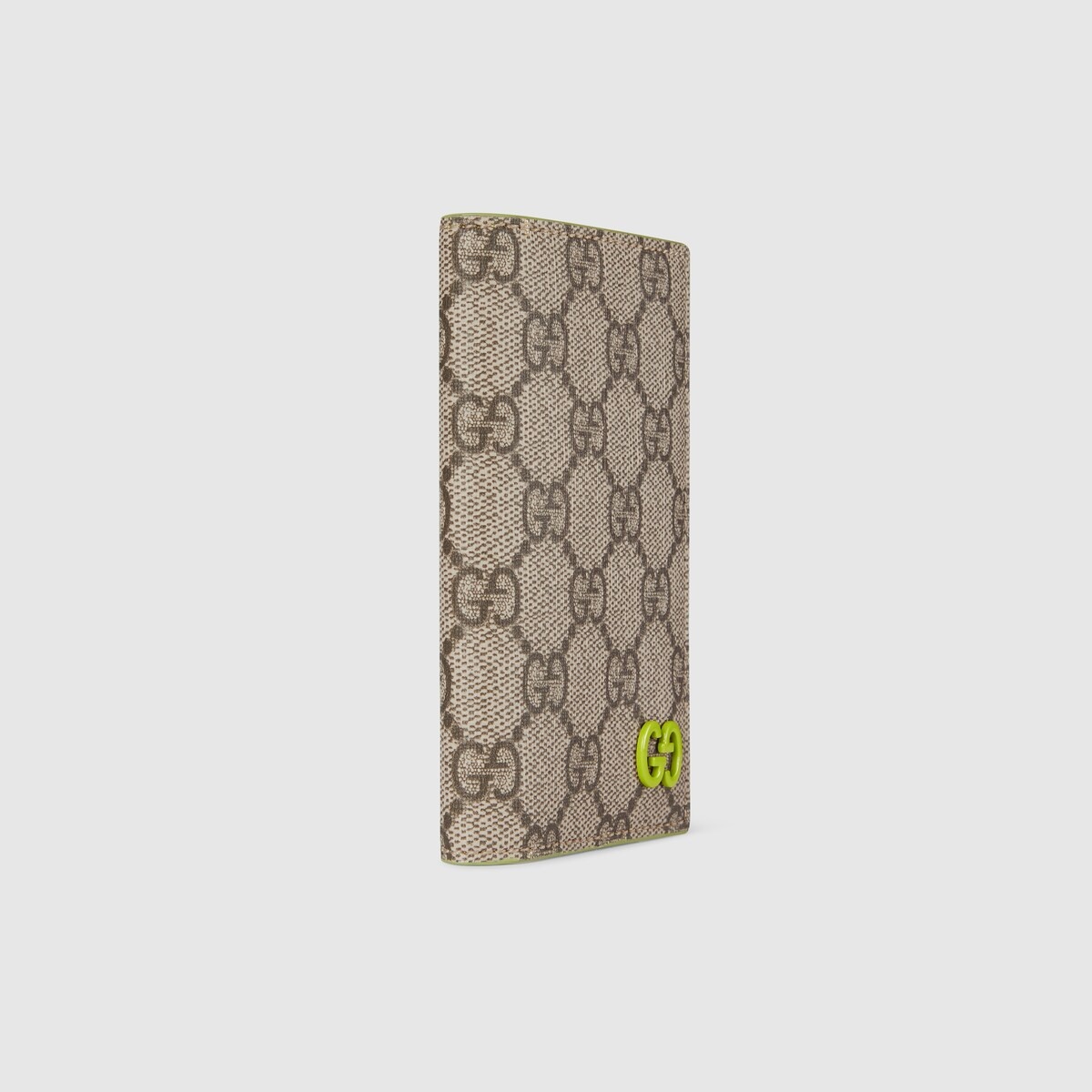 Green interior GG long card case - 3