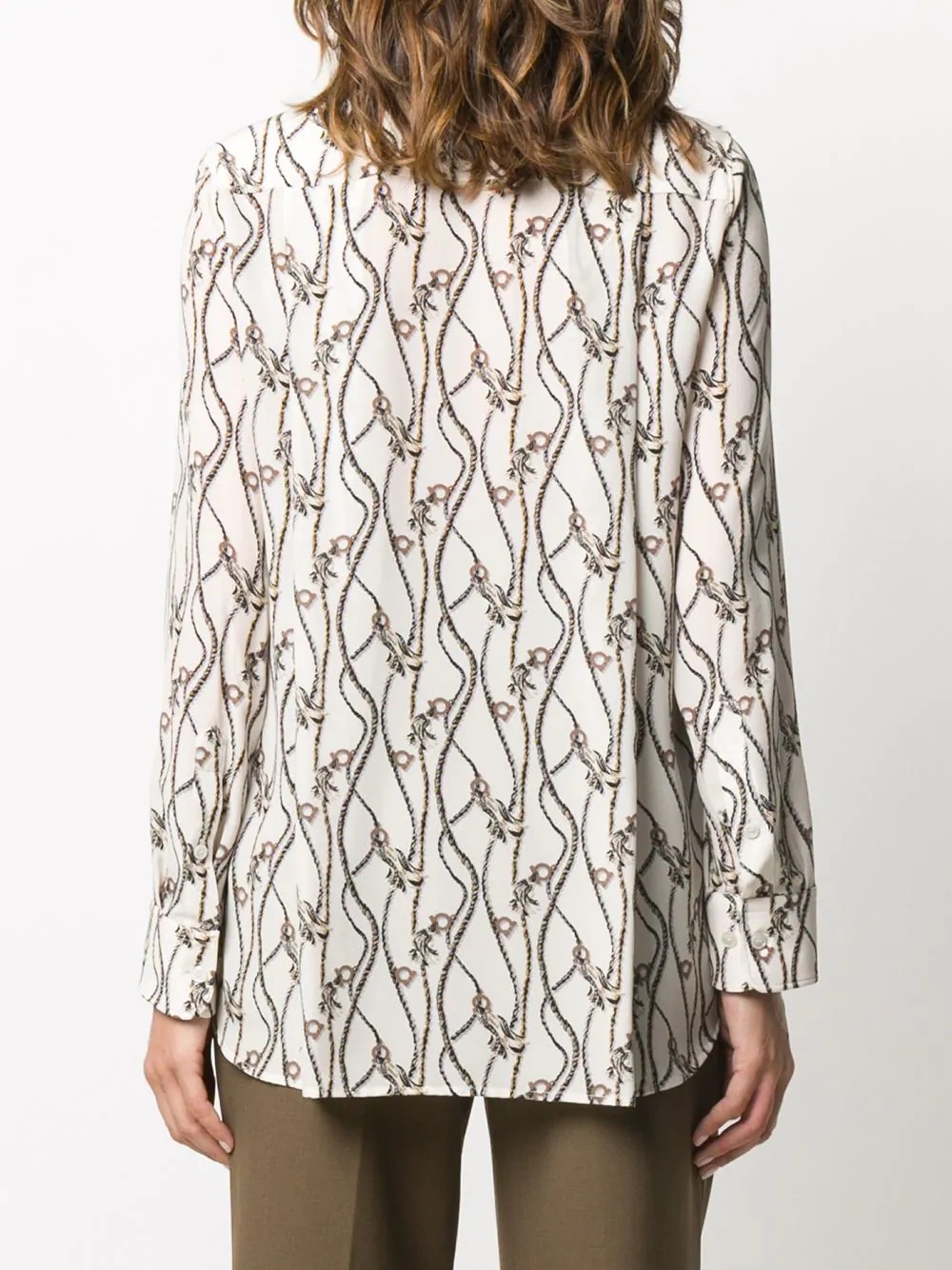 Gancio rope print blouse - 4