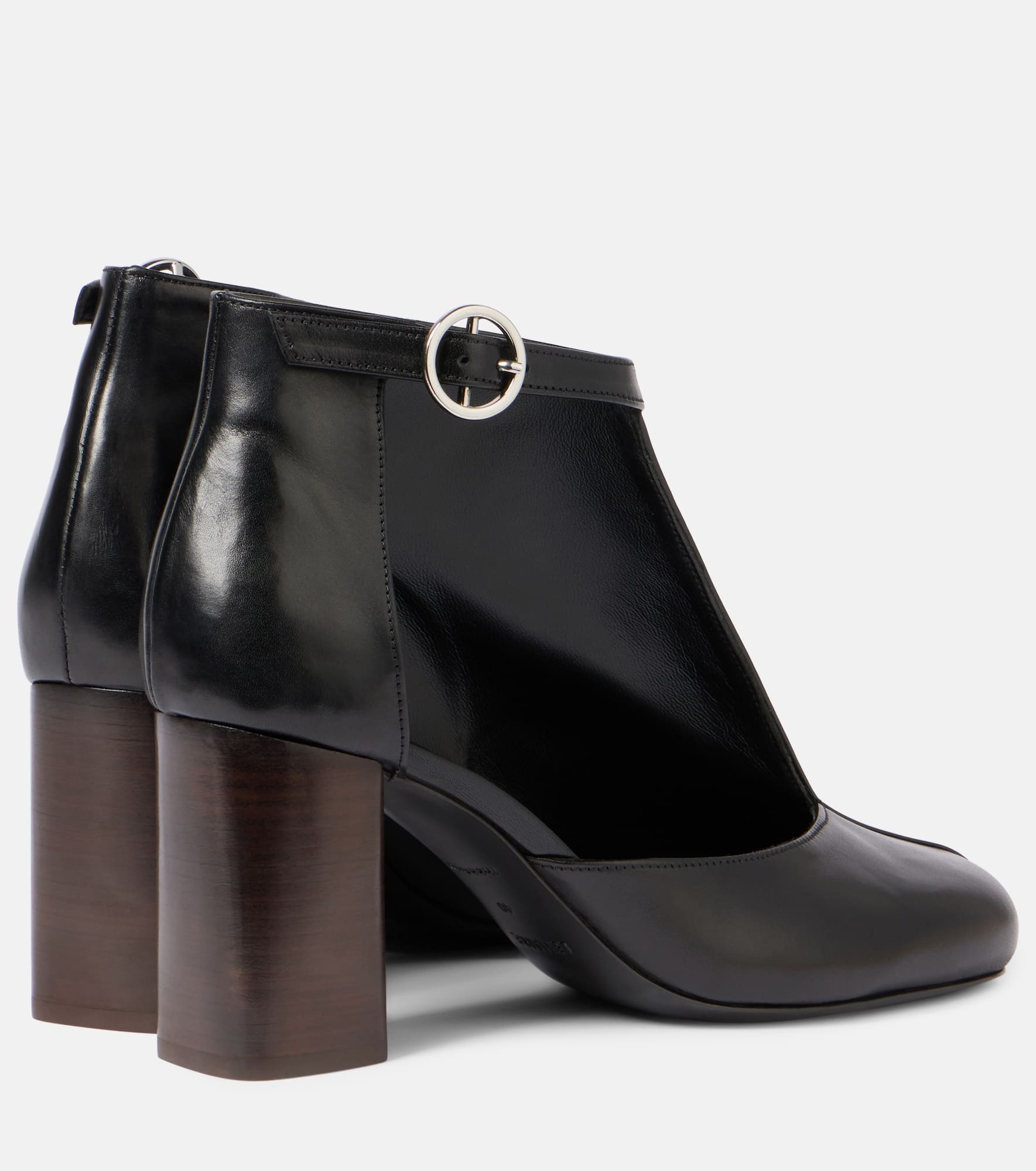 Cutout leather ankle boots - 2